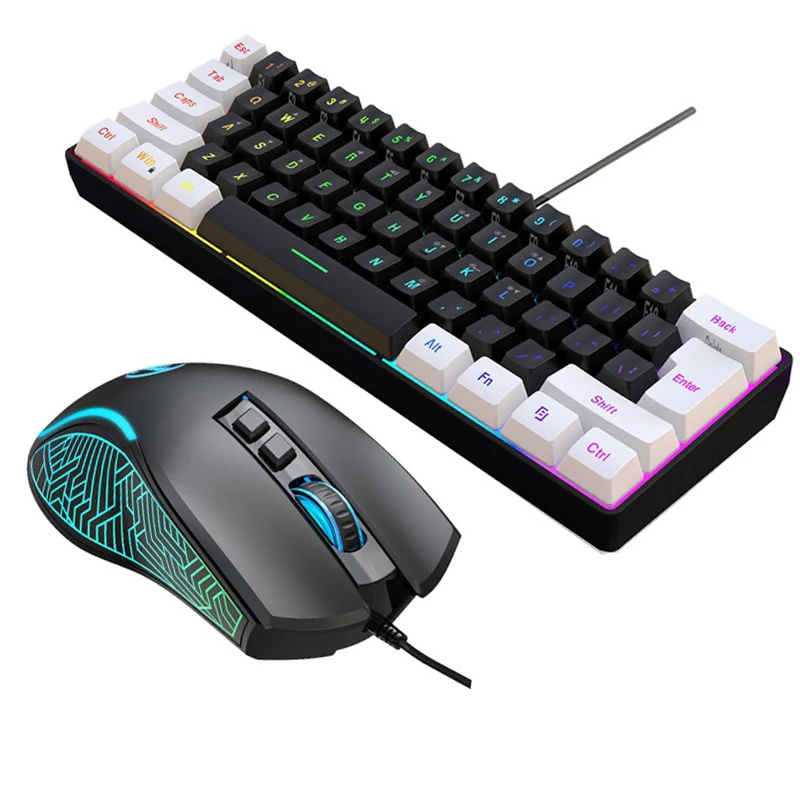 Gaming Keyboard And Mouse Mobile - Kit Combo Tastiera e Mouse 60%