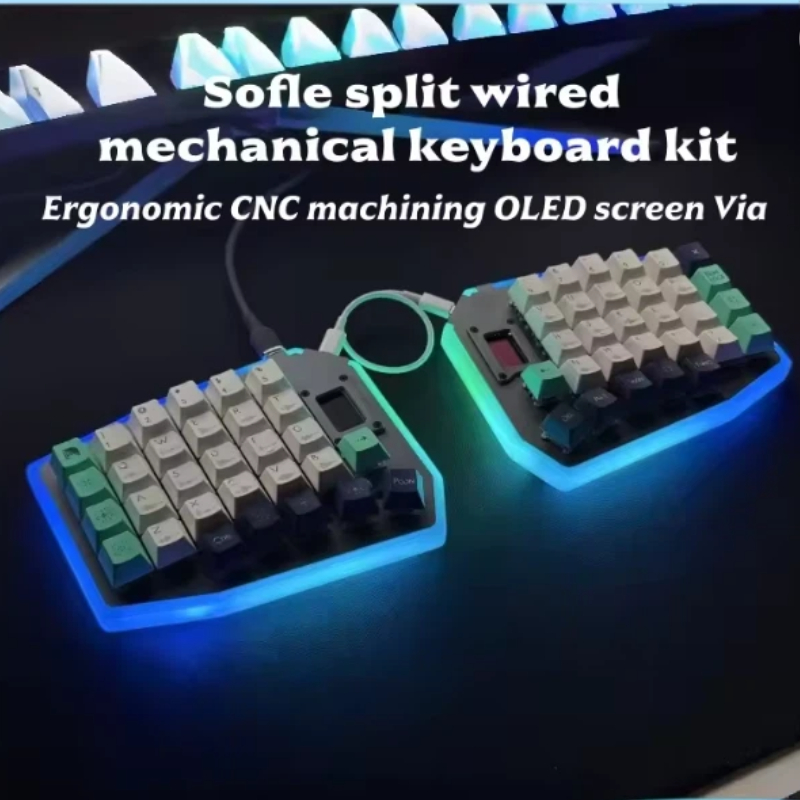 Gaming Keyboard Not Typing - Kit Tastiera Meccanica Personalizzabile Split, Cablata,