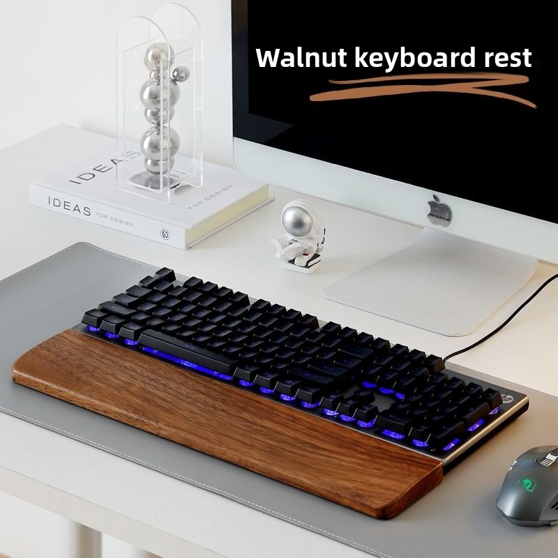 Wrist Rest Wood - Tastiera in legno massello Poggiapolsi Tappetino