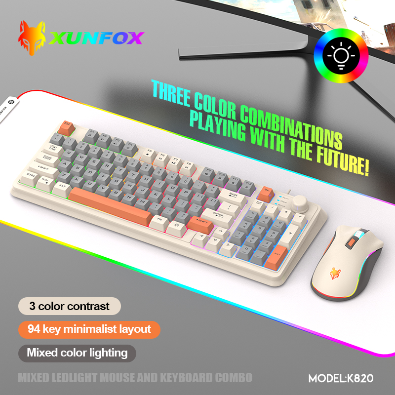 Gaming Keyboard And Mouse Mobile - K820 Tastiera da gioco cablata USB