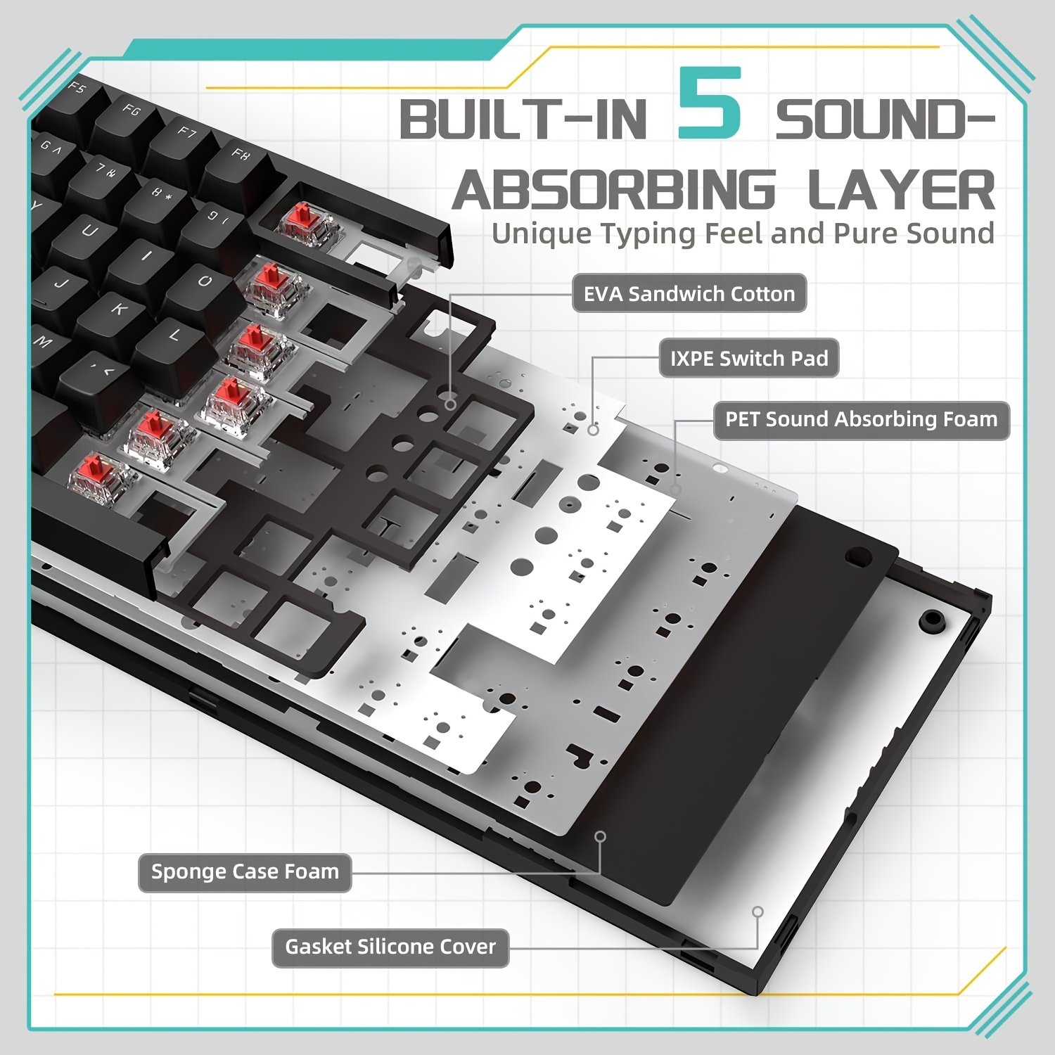 AJAZZ AK820 cablato con pulsan - Gaming Keyboard E Yooso recensione e prezzo