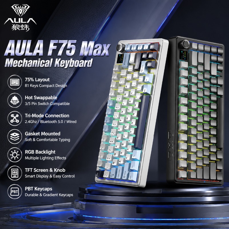 Tastiera Meccanica AULA F75 Ma - Gaming Keyboard Mechanical Wireless recensione e prezzo