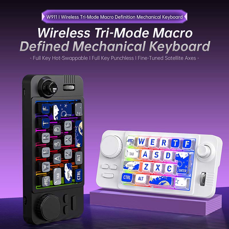 Tastiera da Gaming W911 Wirele - Gaming Keyboard Mechanical Wireless recensione e prezzo